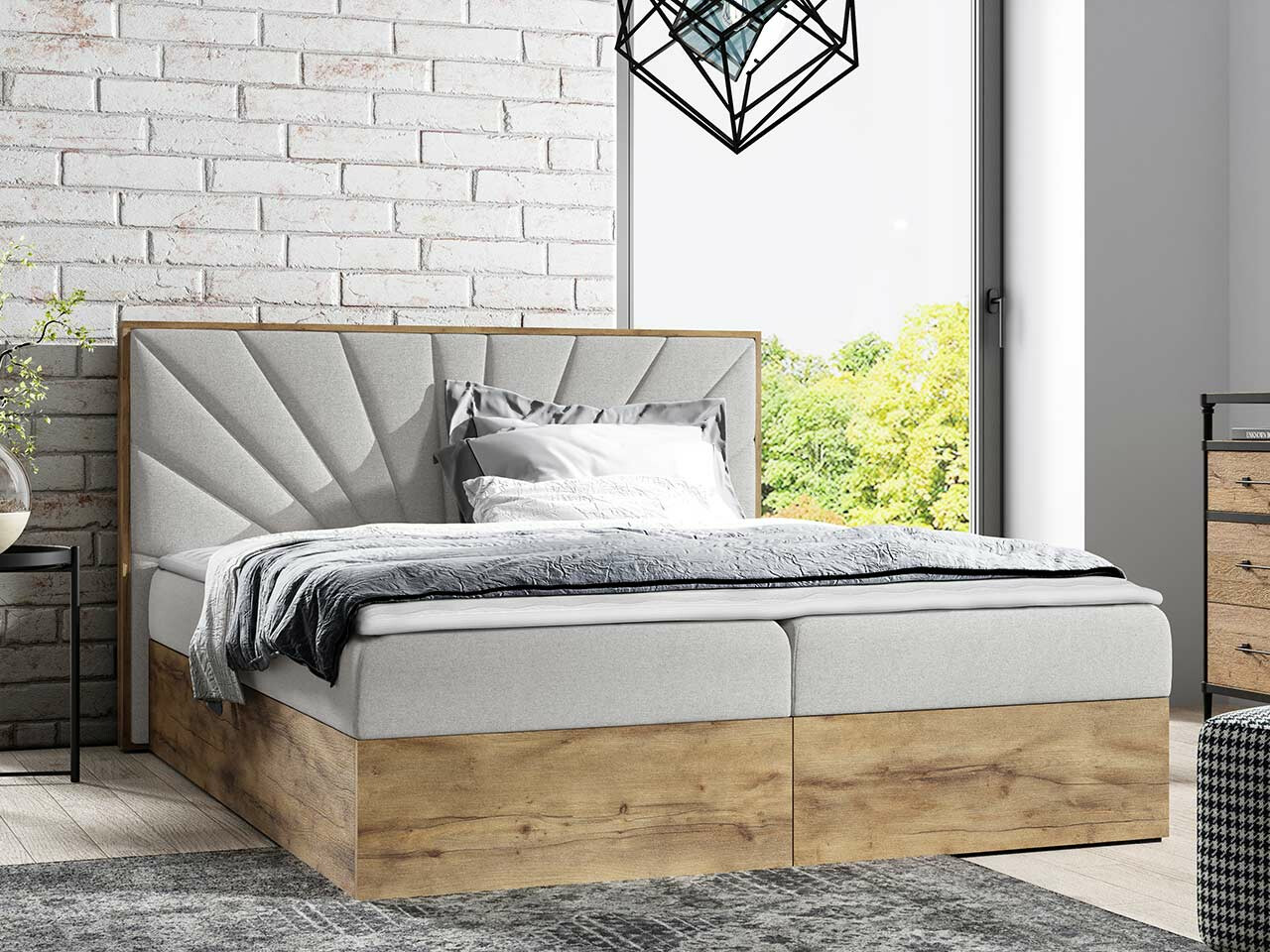 Boxspring postelja Navis (Faro 16)