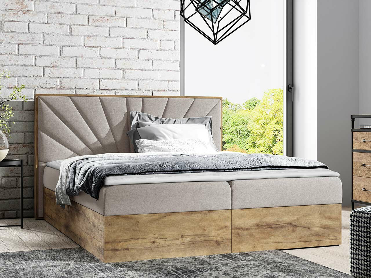 Boxspring postelja Navis (Faro 20)