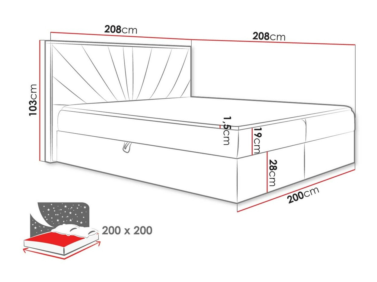 Boxspring postelja Navis (Twist 23)