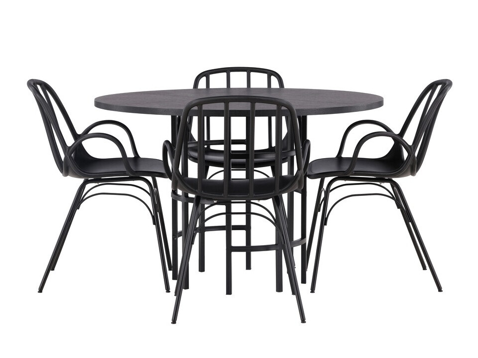 Jedilniški komplet Dallas 3914 (Črna)