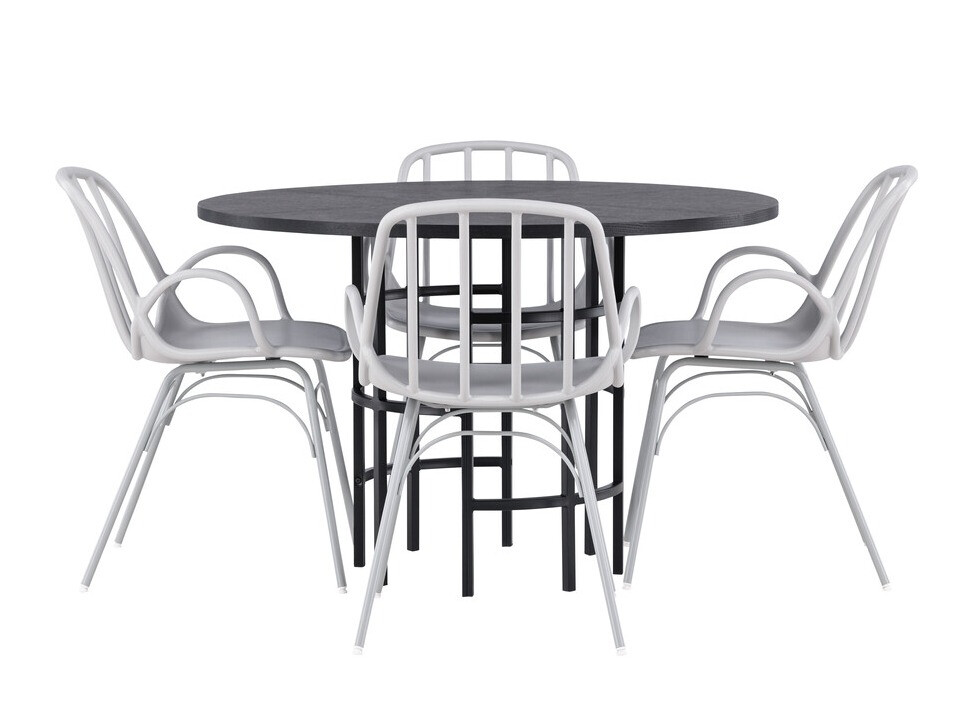 Jedilniški komplet Dallas 3914 (Svetlo siva)