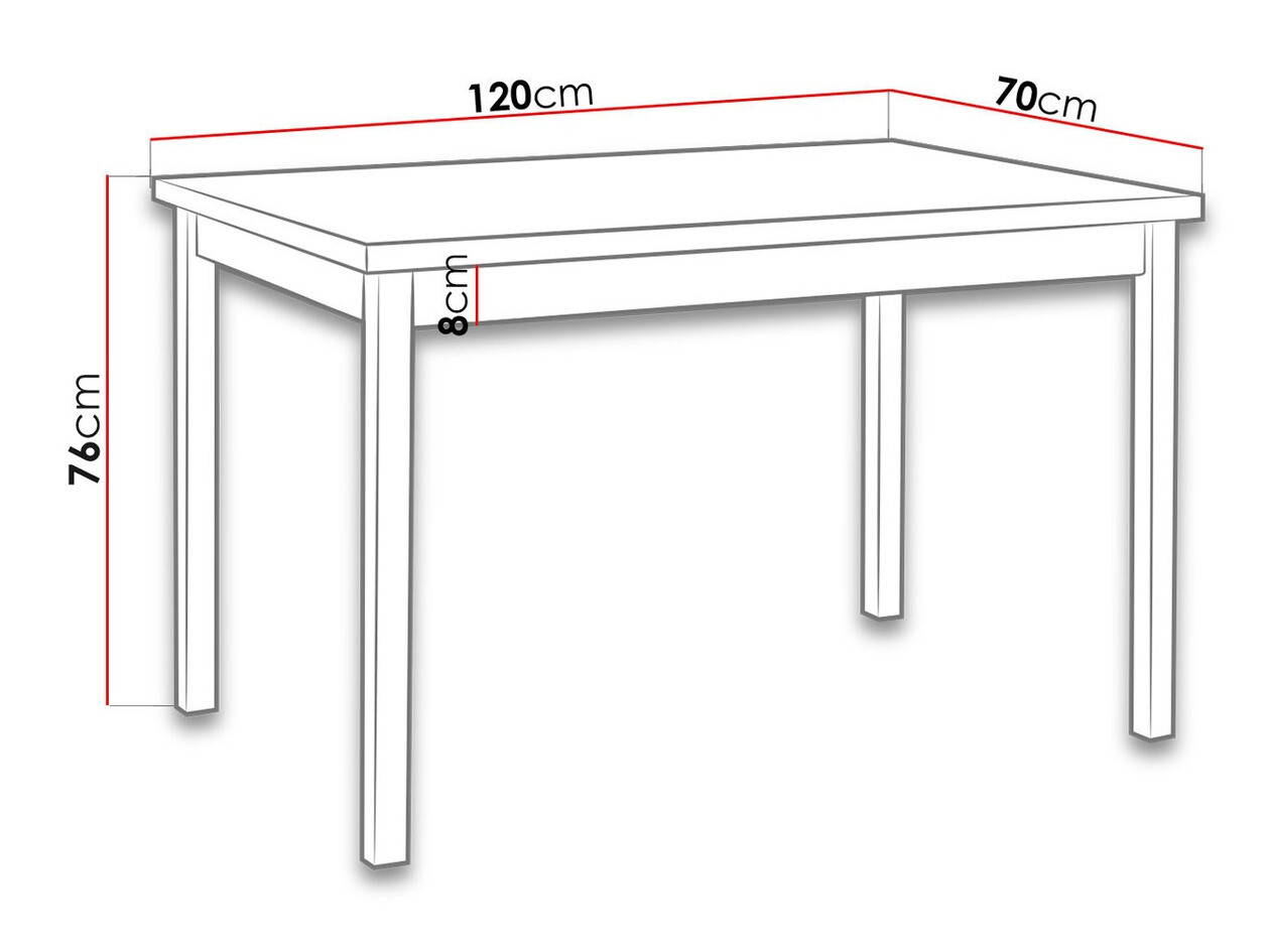 Miza Victorville 119 (Sonoma hrast)
