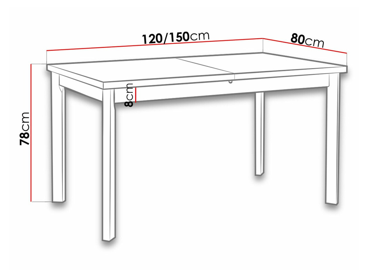 Miza Victorville 131 (Sonoma hrast)
