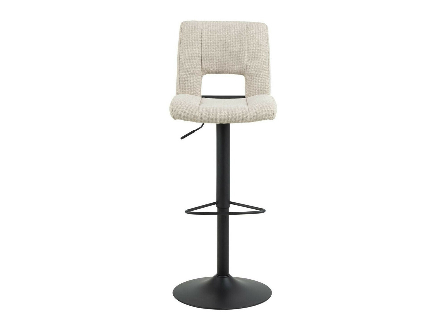 Srednje visok barski stol Norsica 678 (Bež + Črna)
