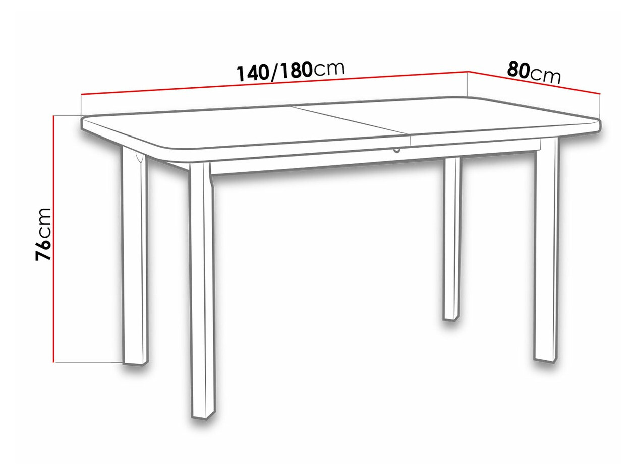 Miza Victorville 133 (Sonoma hrast)