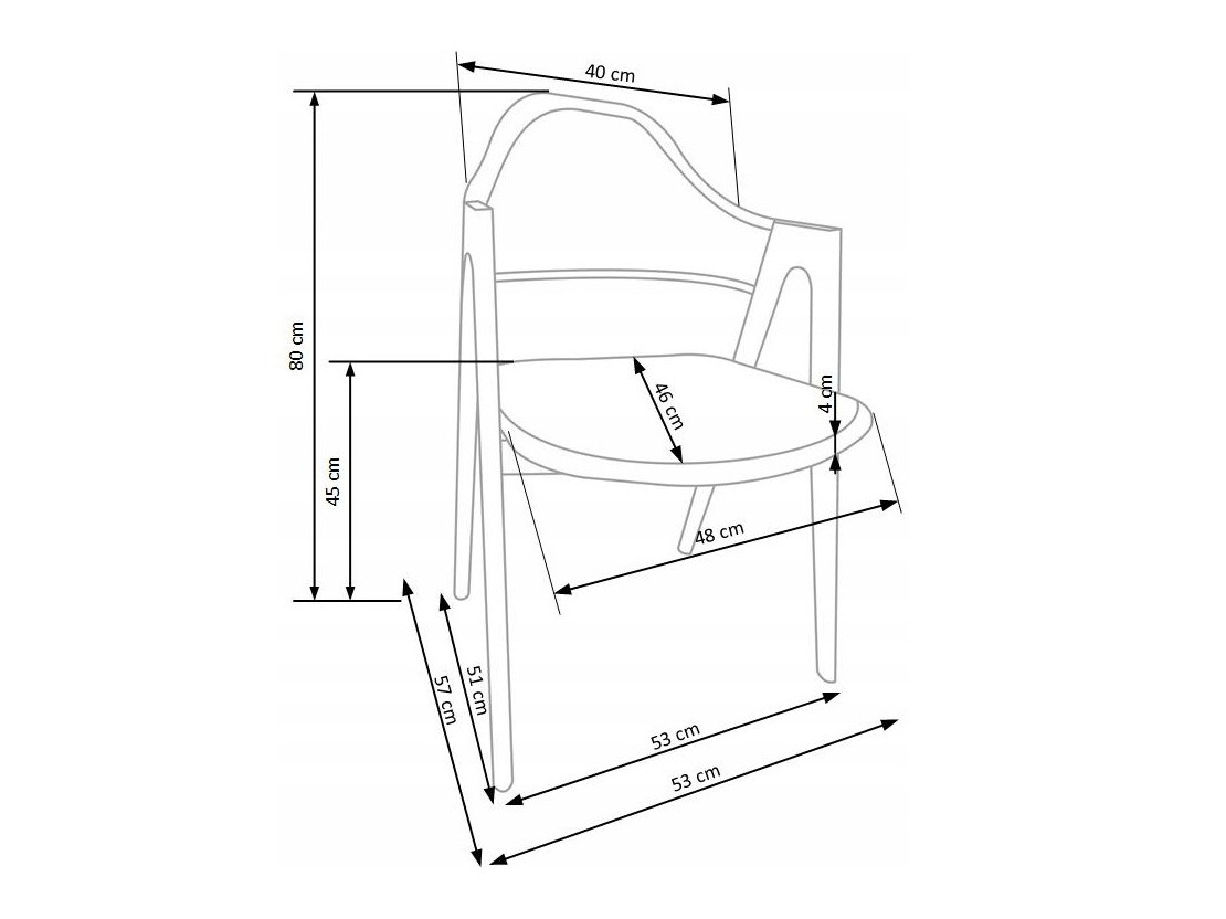 Stol Houston 1434 (Siva)