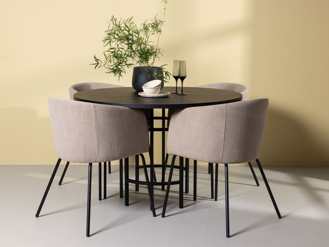 Jedilniški komplet Dallas 3972 (Črna)