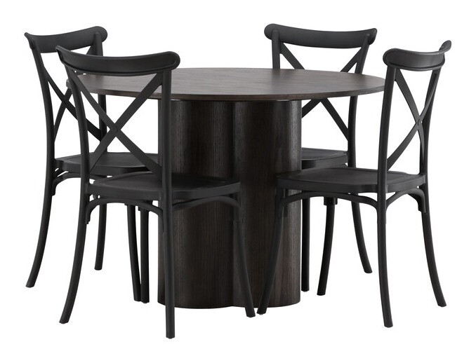 Jedilniški komplet Dallas 3982 (Rjava)