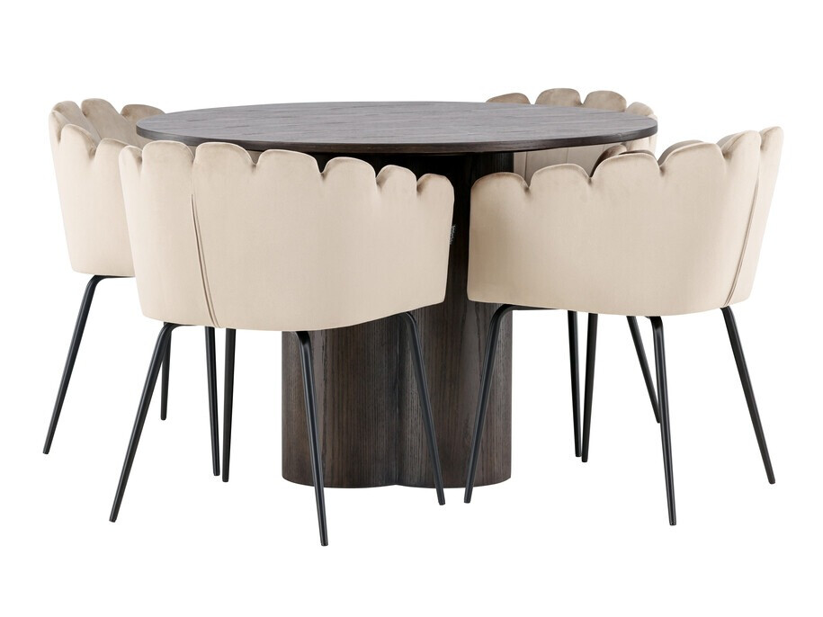 Jedilniški komplet Dallas 3984 (Rjava)