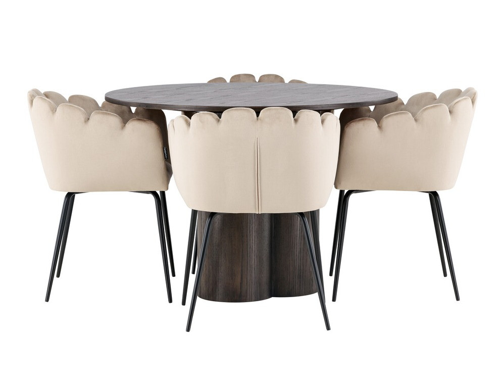 Jedilniški komplet Dallas 3984 (Rjava)