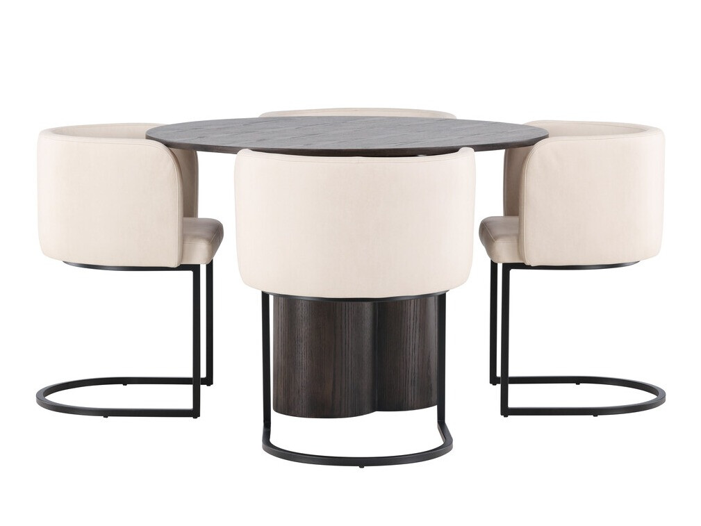 Jedilniški komplet Dallas 3986 (Rjava)