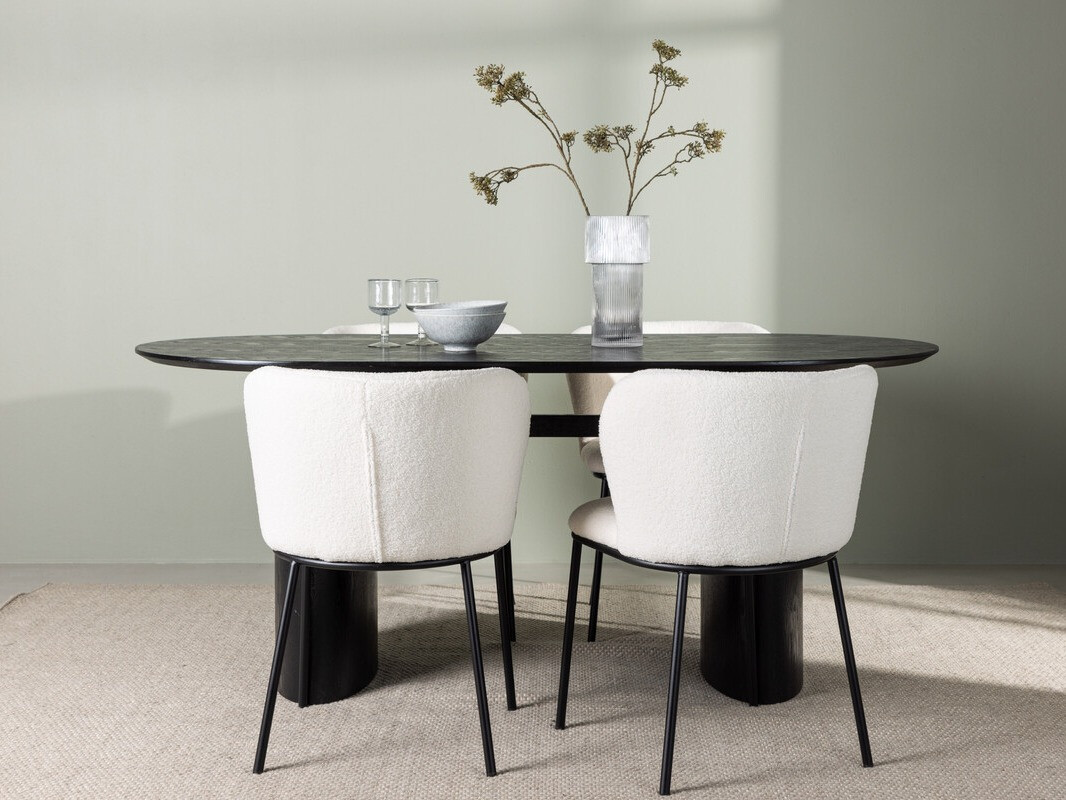 Jedilniški komplet Dallas 3990 (Črna)