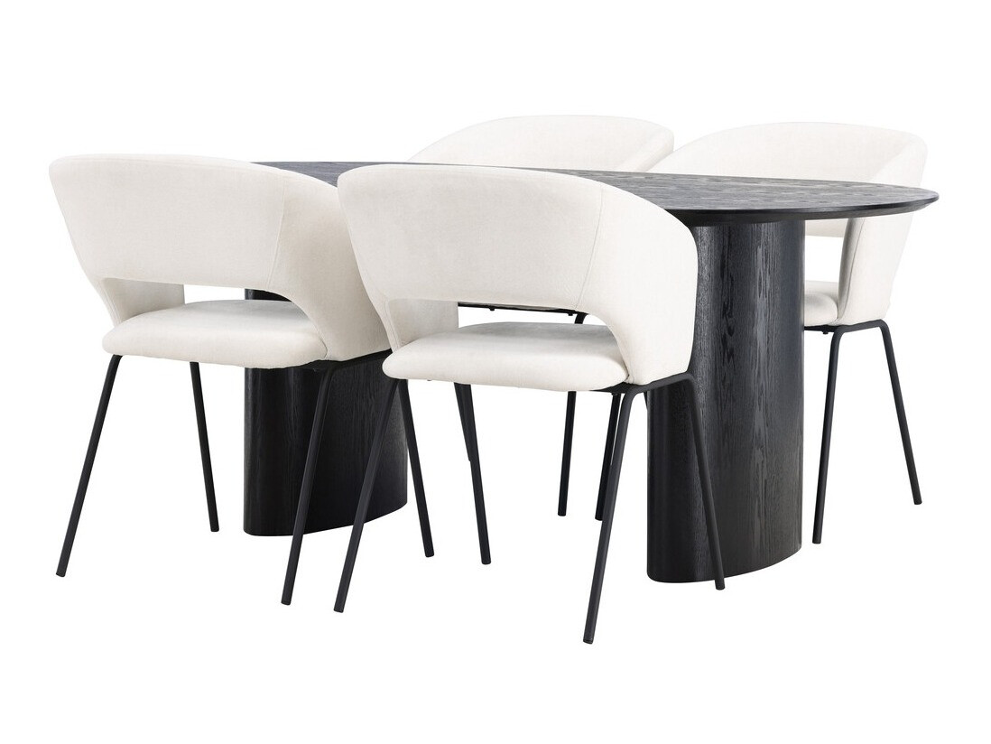 Jedilniški komplet Dallas 3993 (Črna)