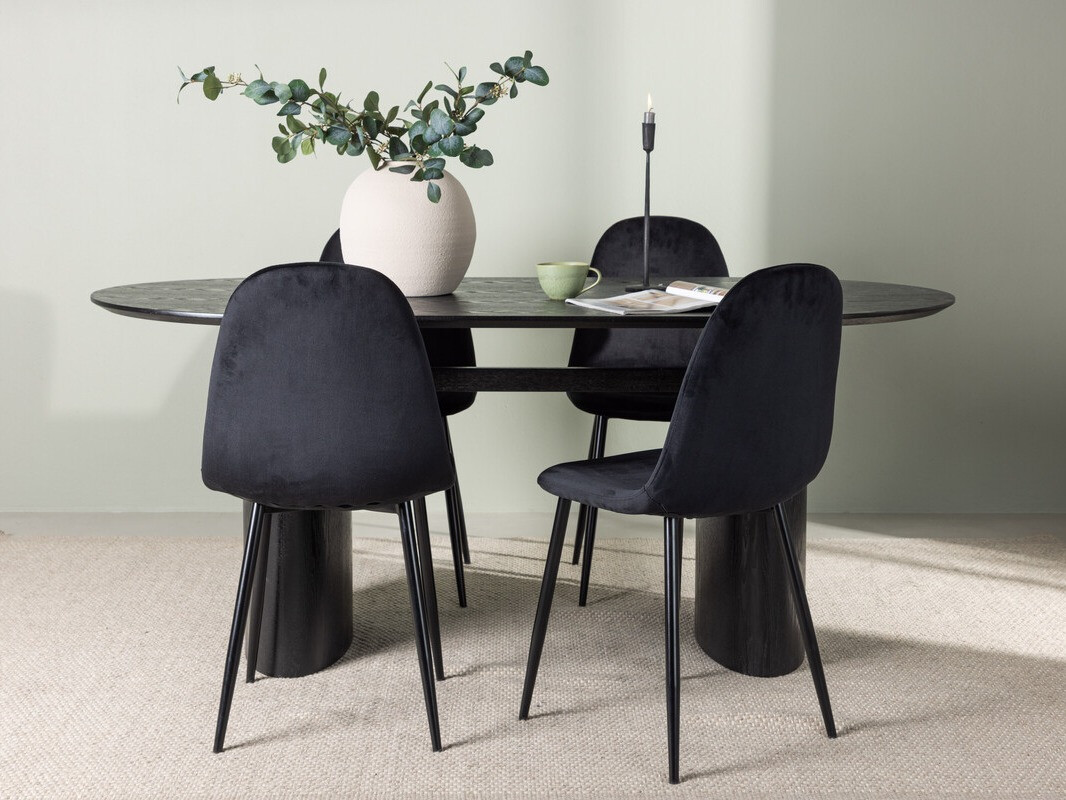 Jedilniški komplet Dallas 3998 (Črna)