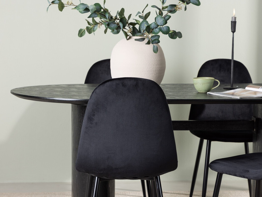 Jedilniški komplet Dallas 3998 (Črna)