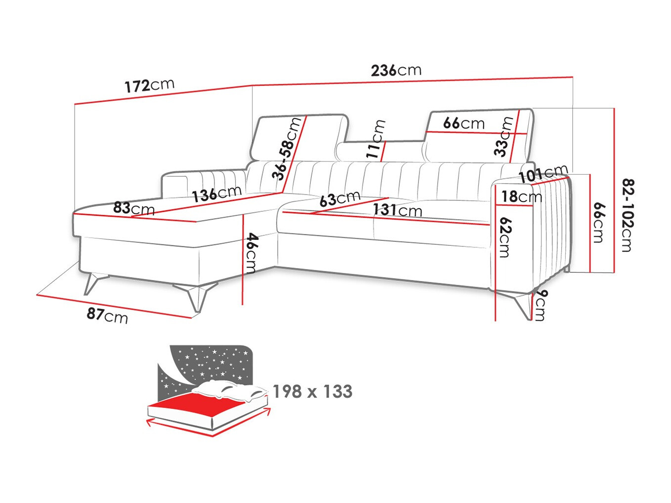 Kotna garnitura Columbus 191 (Poso 14)