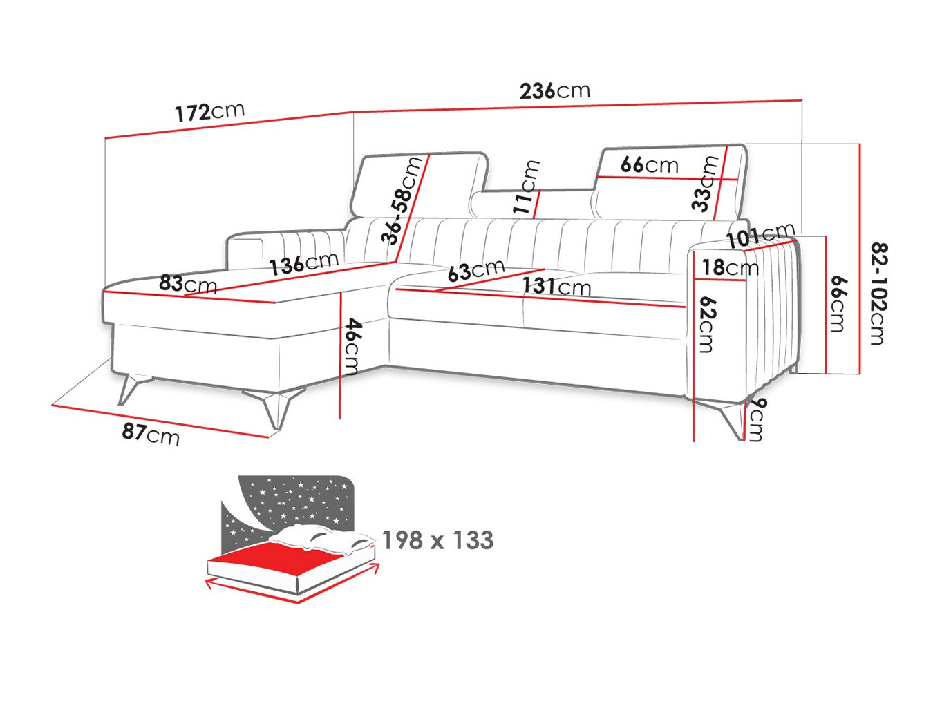 Kotna garnitura Columbus 191 (Poso 22)