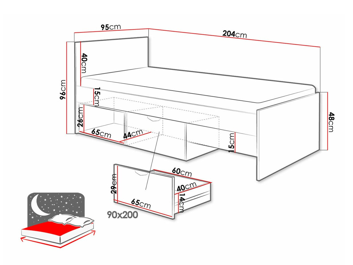 Postelja Domvera 114