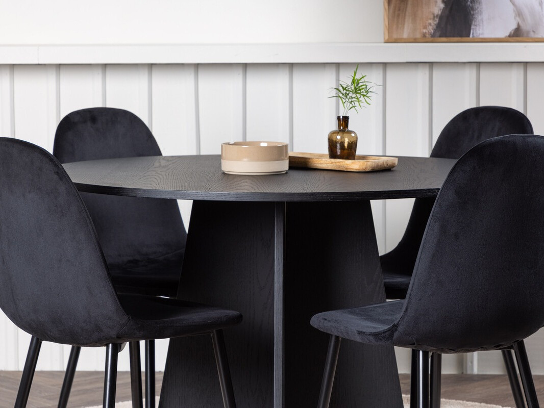 Jedilniški komplet Dallas 4008 (Črna)