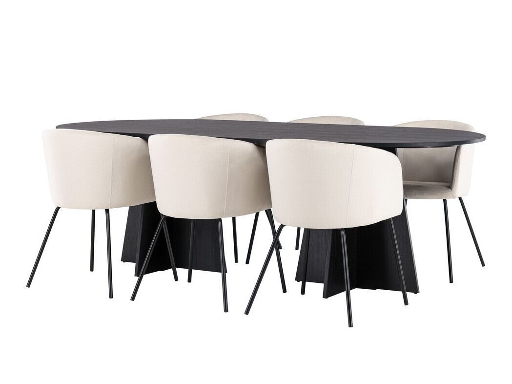 Jedilniški komplet Dallas 4019 (Krema)