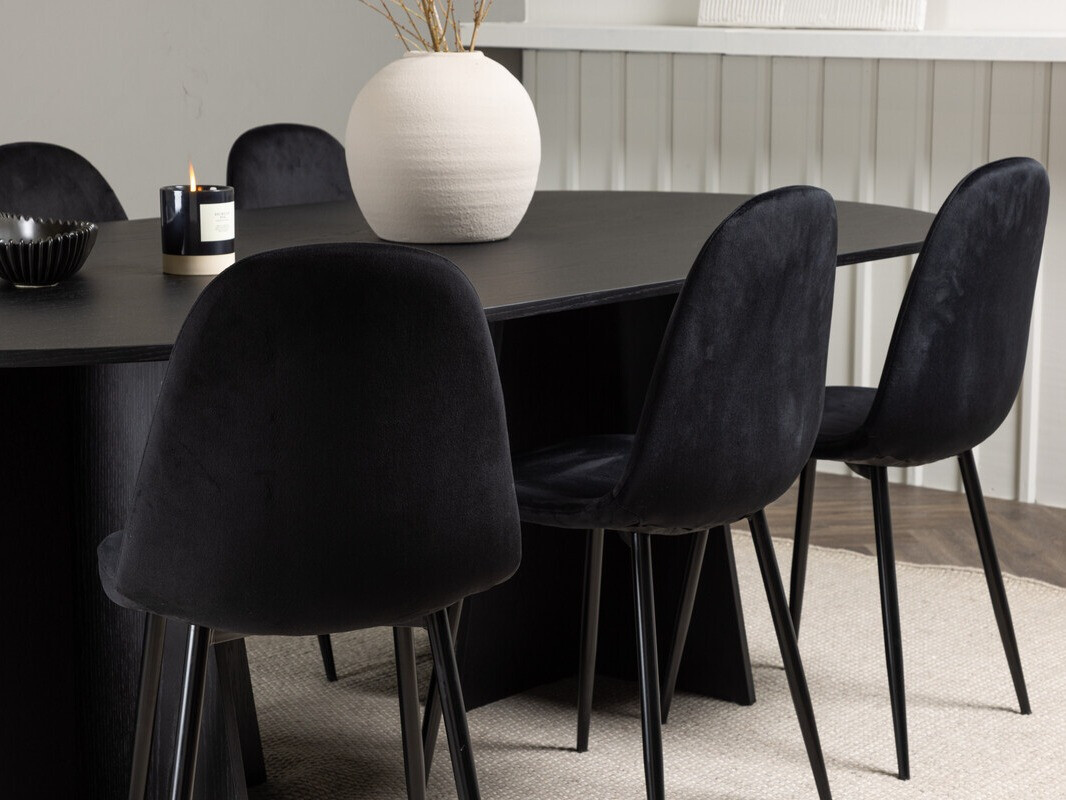 Jedilniški komplet Dallas 4032 (Črna)