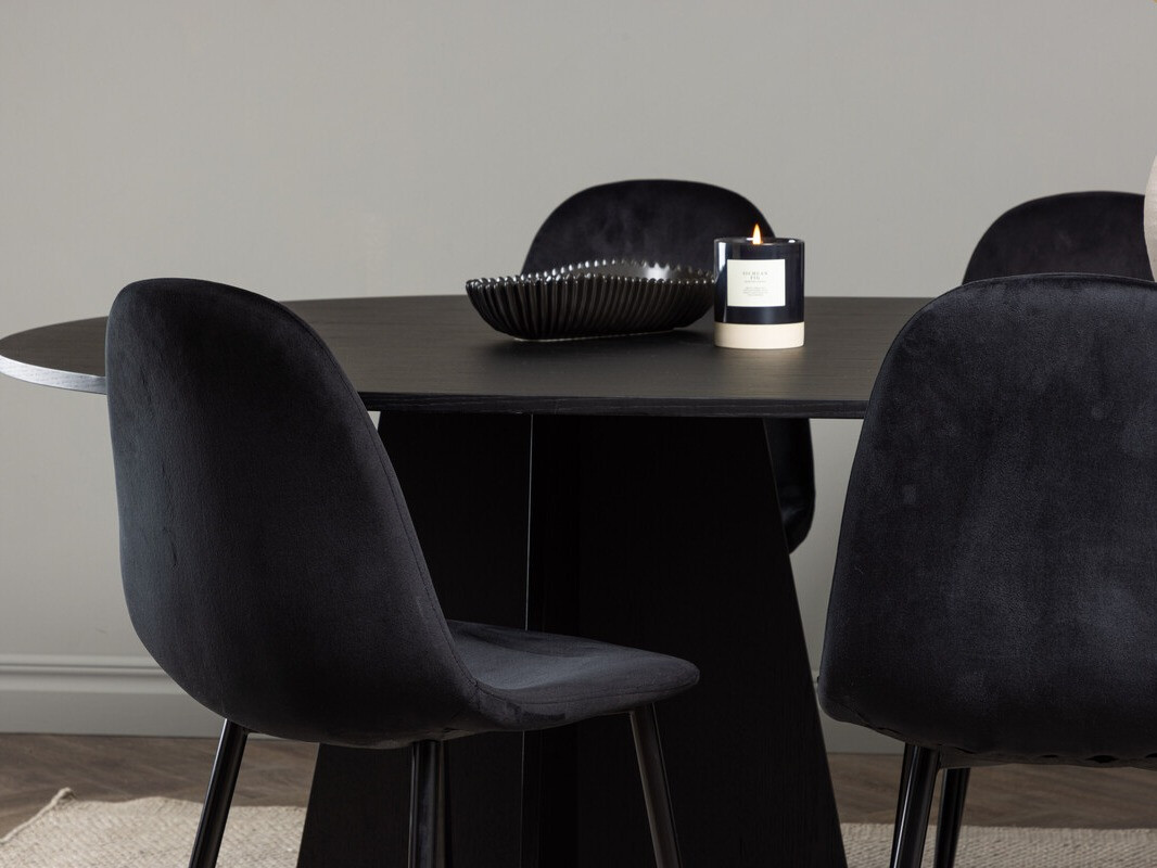 Jedilniški komplet Dallas 4032 (Črna)