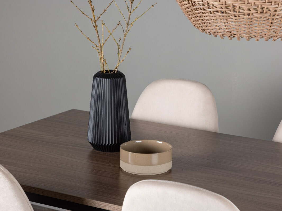 Jedilniški komplet Dallas 4046 (Bež + Črna)