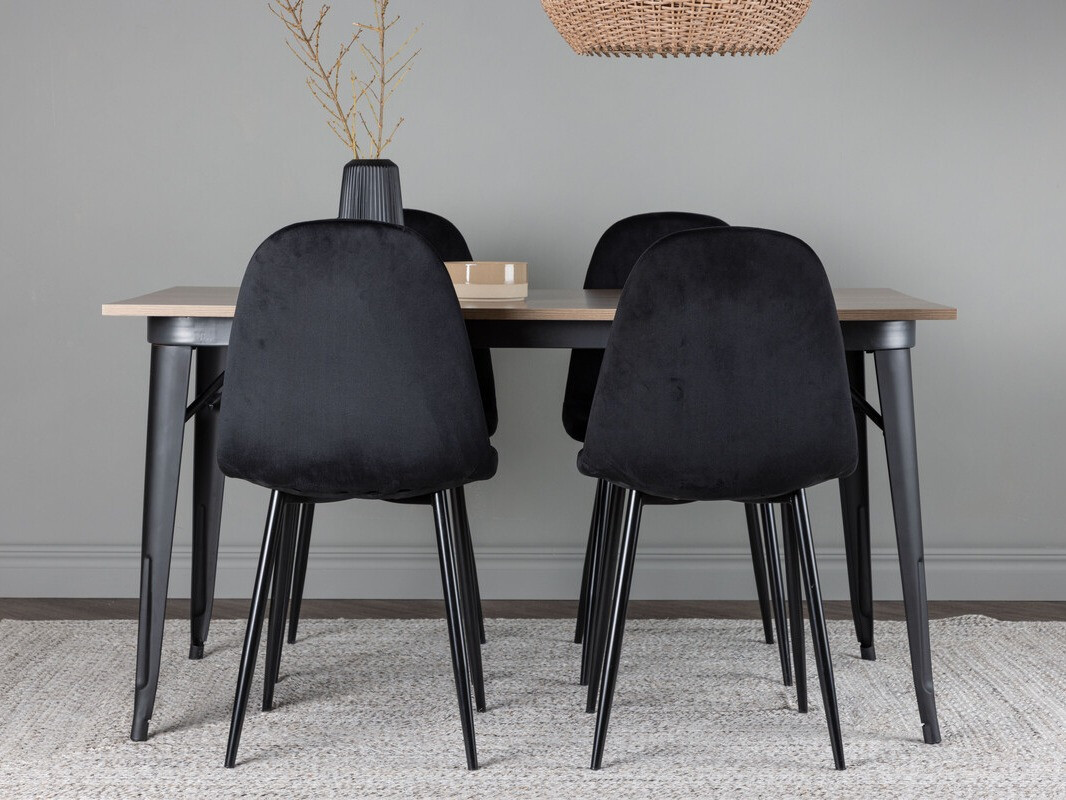 Jedilniški komplet Dallas 4046 (Črna)