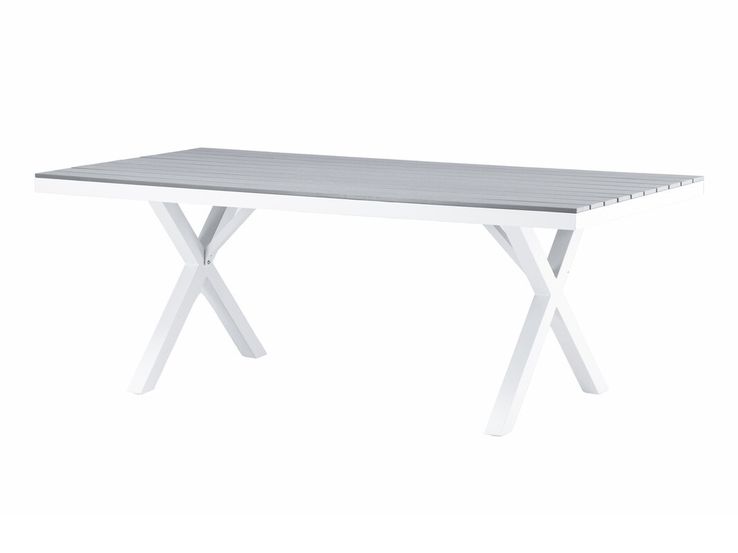 Komplet mize in stolov Dallas 4037 (Siva + Bela)