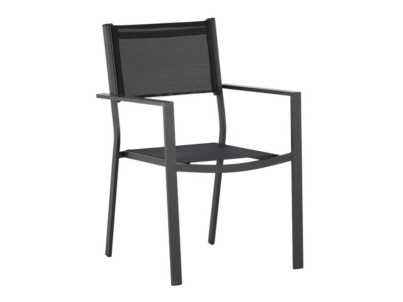 Komplet mize in stolov Dallas 4037 (Siva + Bela)
