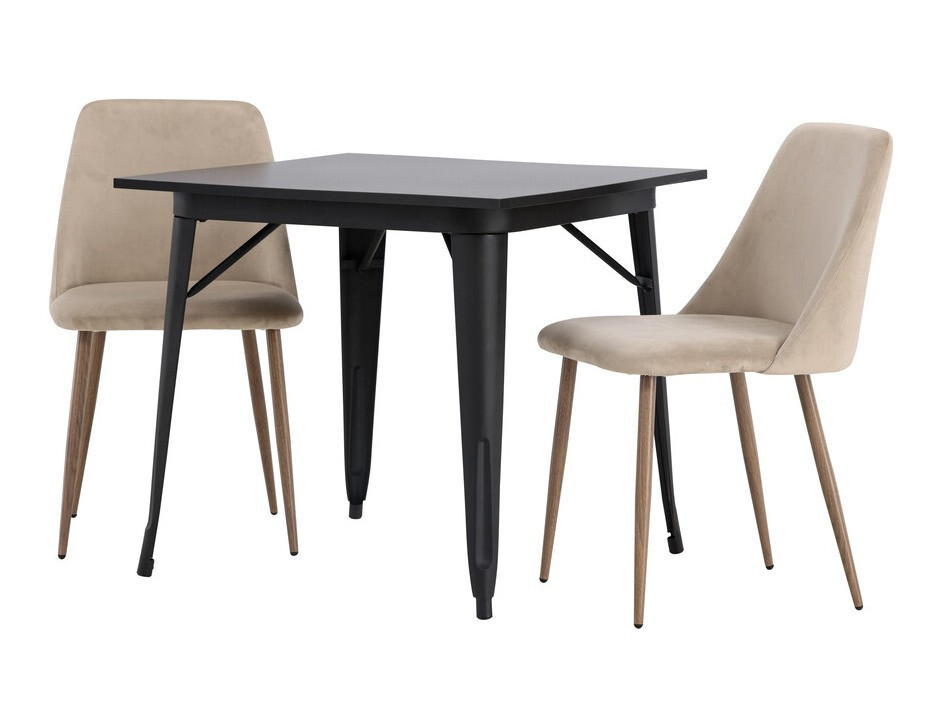 Jedilniški komplet Dallas 4049 (Bež + Oreh)