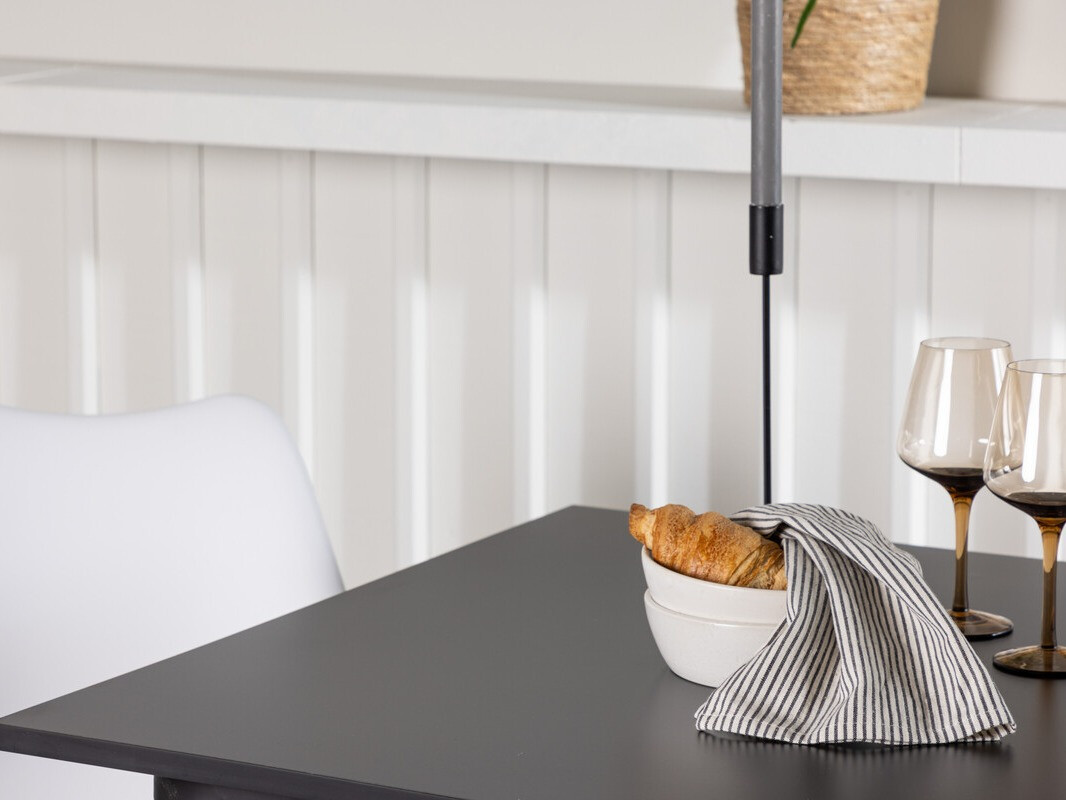 Jedilniški komplet Dallas 4050 (Bela + Svetel les)