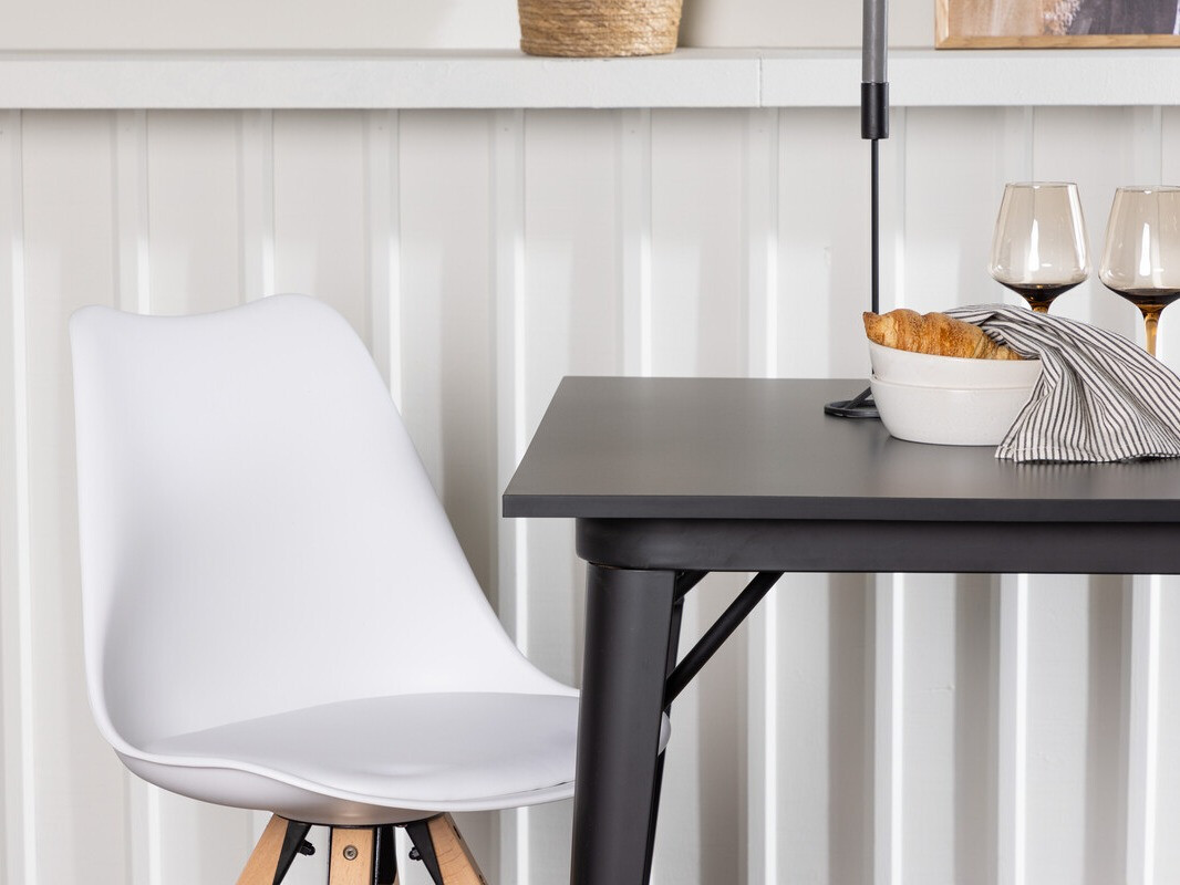 Jedilniški komplet Dallas 4050 (Bela + Svetel les)