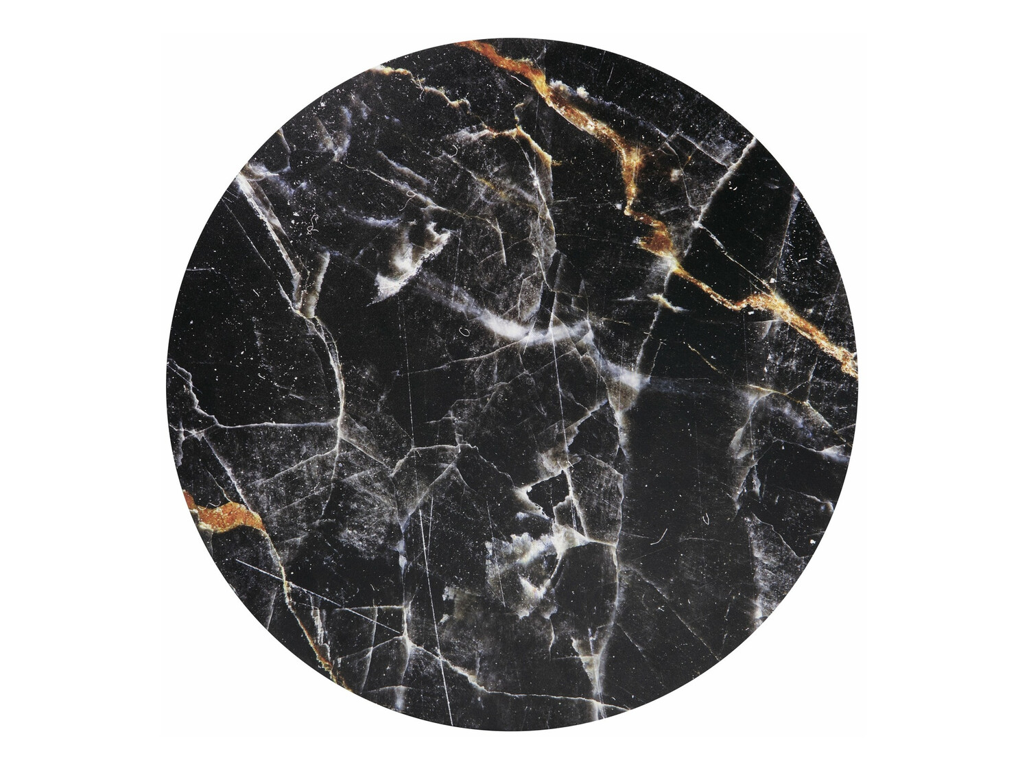 Klubska mizica Houston 1454 (Zlata + Črni marmor)