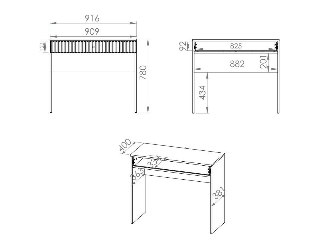 Toaletna mizica Marmeli 107