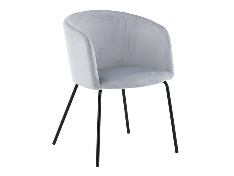 Jedilniški komplet Dallas 2569 (Svetlo siva + Črna)