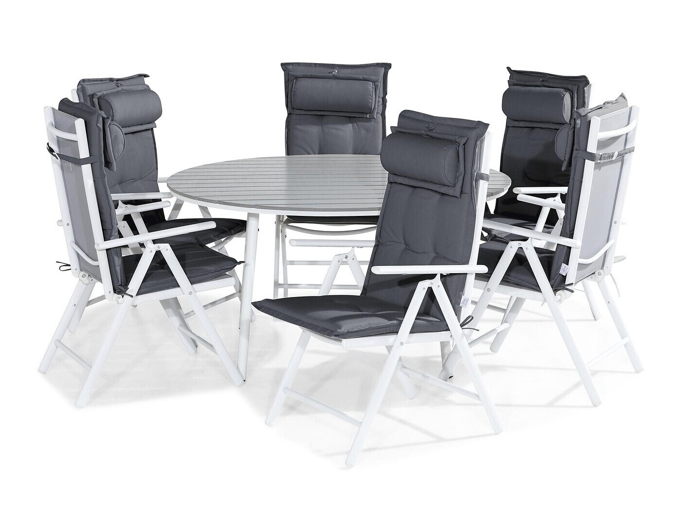 Komplet mize in stolov Comfort Garden 1606 (Siva)