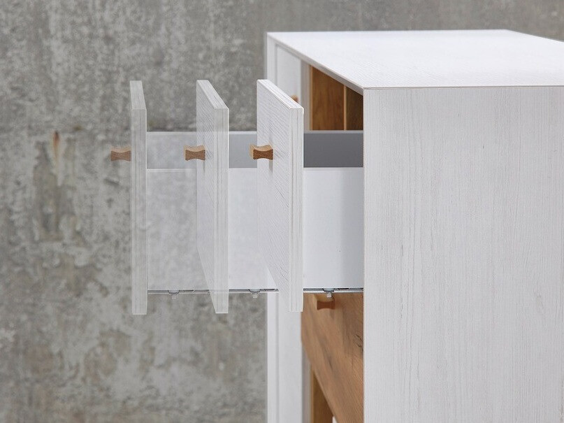 TV-omarica Sacramento 503 (Beljen bor + Navarra hrast)