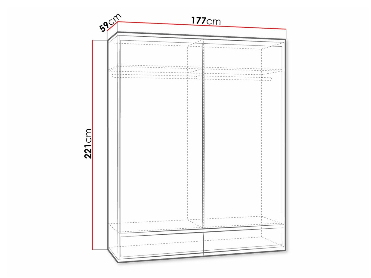 Garderobna omara Etrmoni 109 (Svetel les)