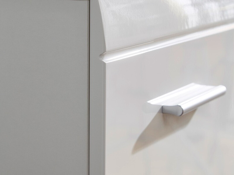 Komoda Livromu 109 (Sijaj bela + Bela)