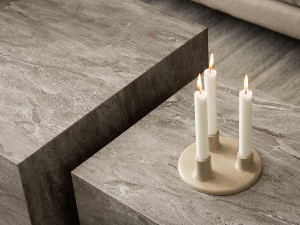 Komplet klubskih mizic Norsica 894 (Sivi marmor)