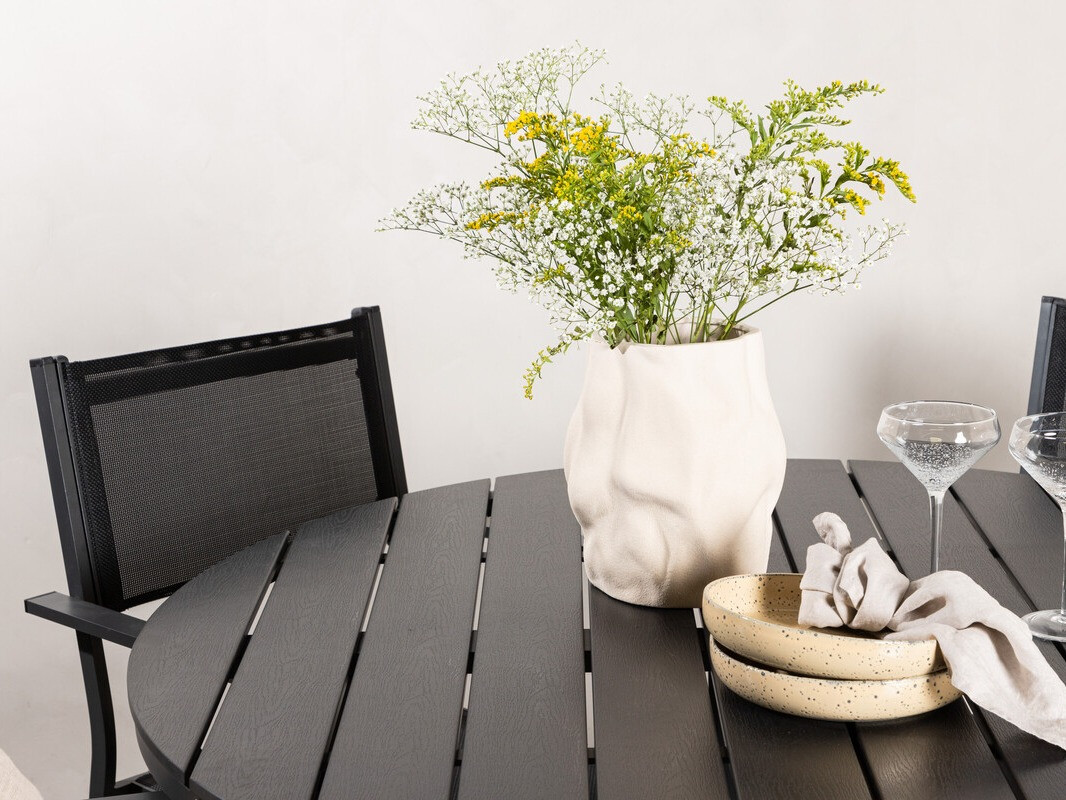 Komplet mize in stolov Dallas 4088 (Črna)