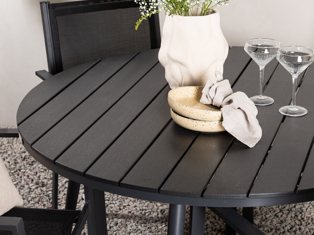 Komplet mize in stolov Dallas 4088 (Črna)