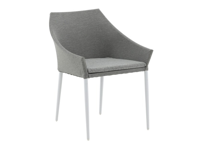 Komplet mize in stolov Dallas 4089 (Siva + Bela)