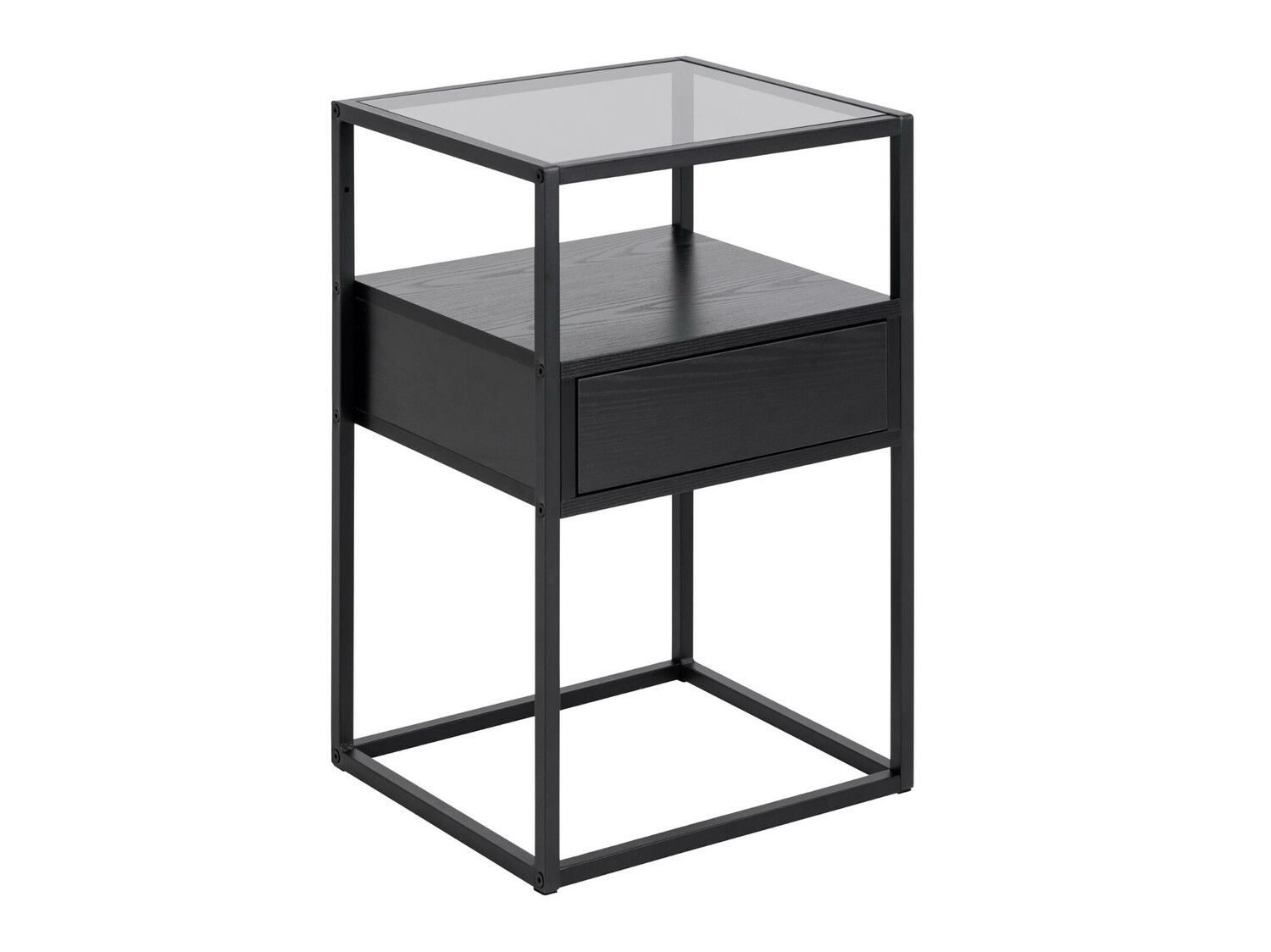 Nočna omarica Norsica 695 (Črna + Črni pepel)