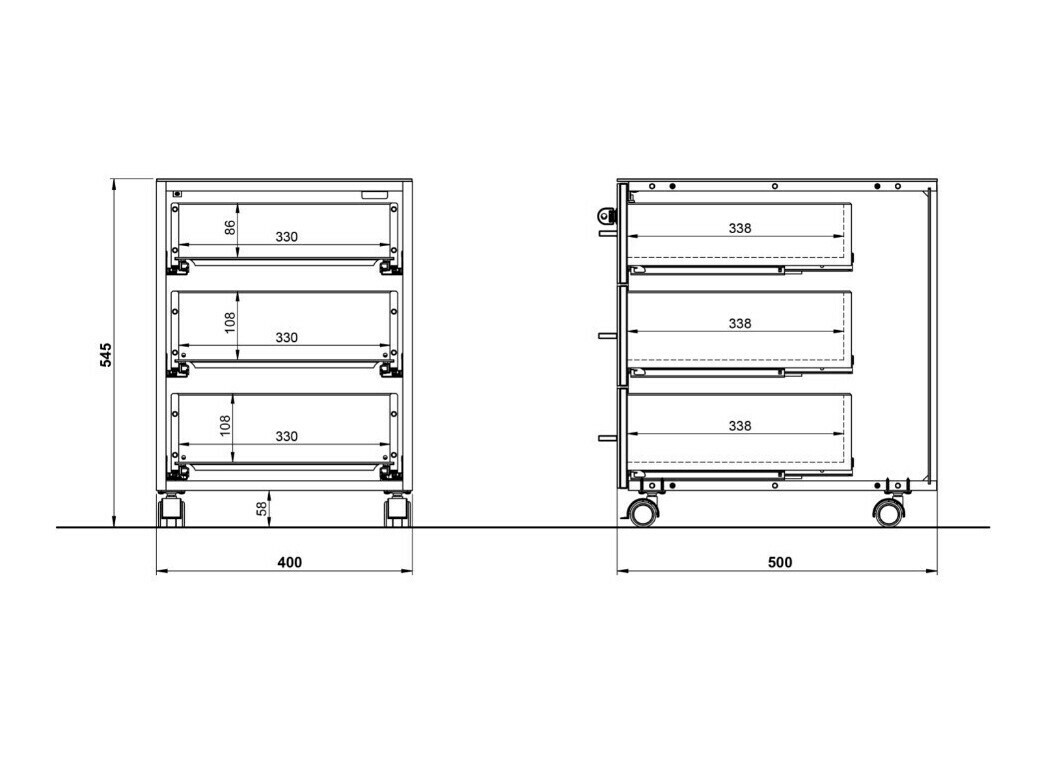 Predalnik Catcamu 101 (Sijaj bela + Navarra hrast)