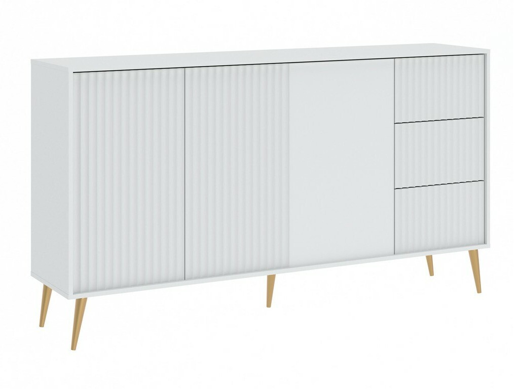 Komoda Cirferi 102 (Bela + Zlata)
