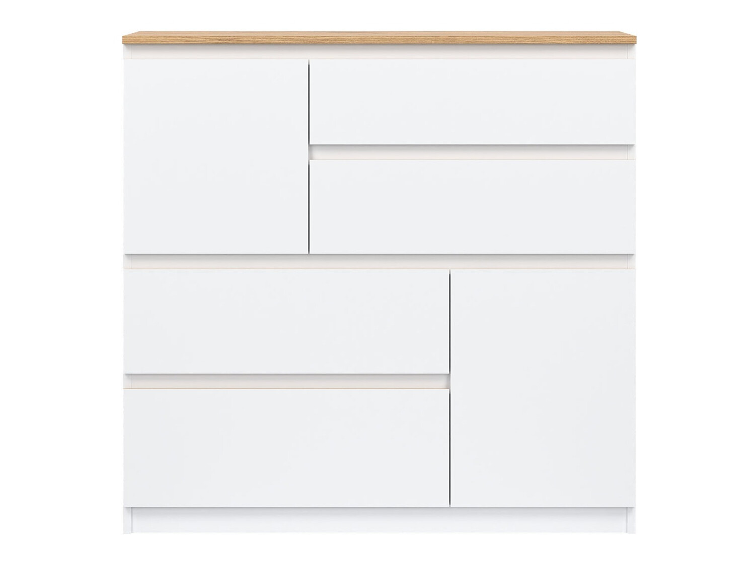 Komoda Catelbi 105 (Bela + Hrast)