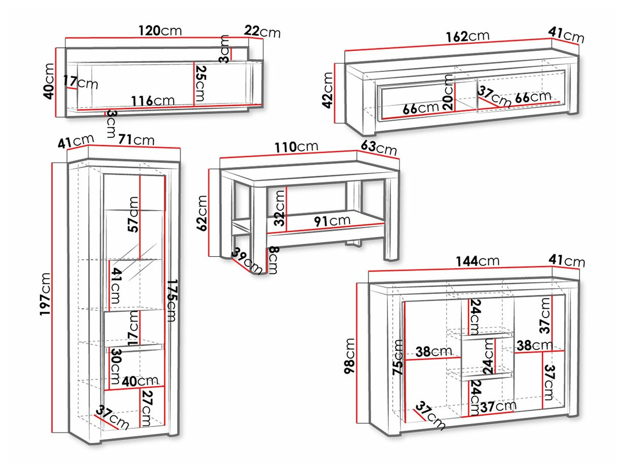 Komplet za dnevno sobo Etrmona 117