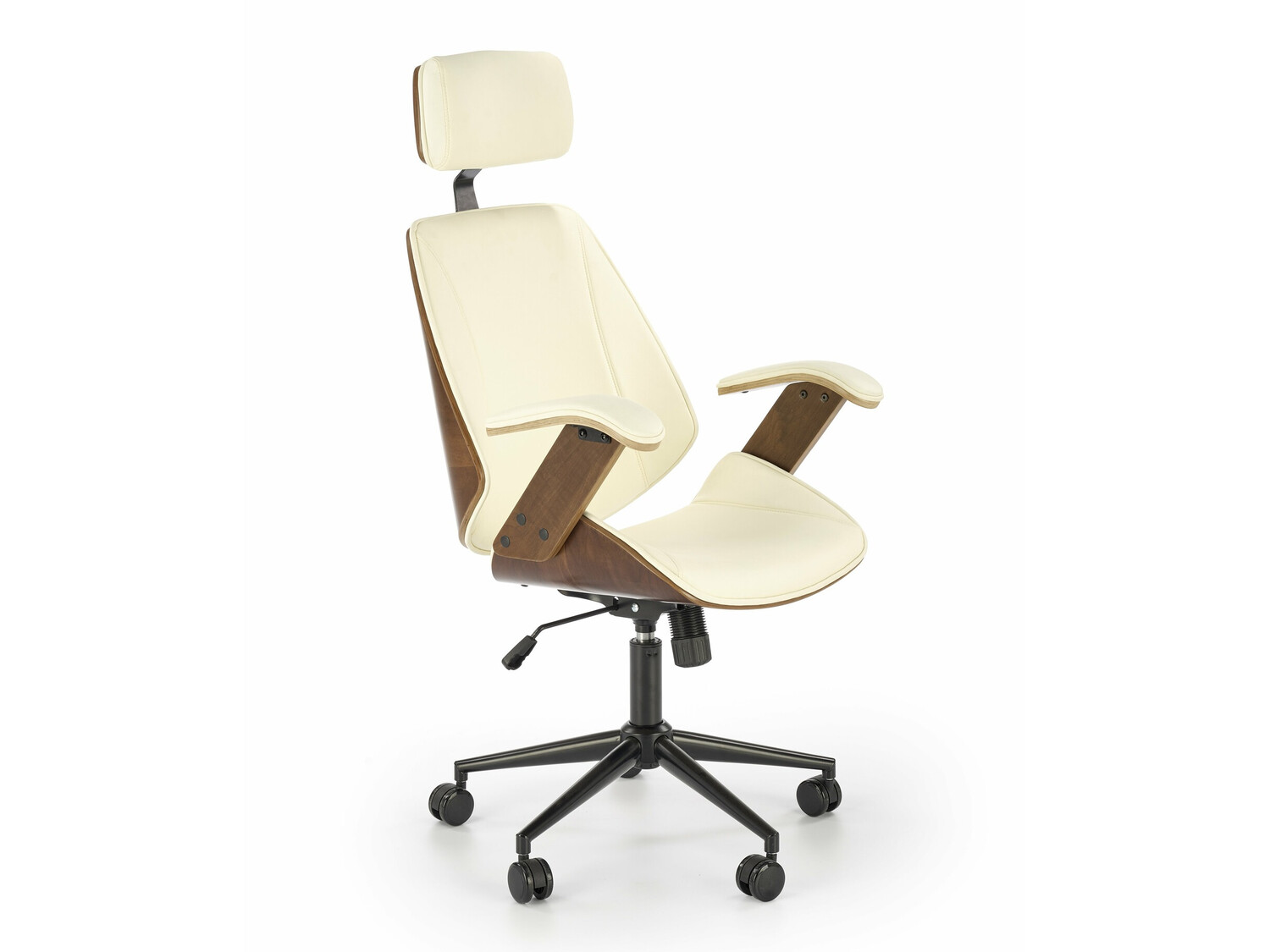 Pisarniški stol Houston 1490 (Krema + Oreh)